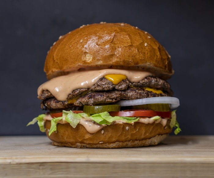 Hamburguesa doble con queso